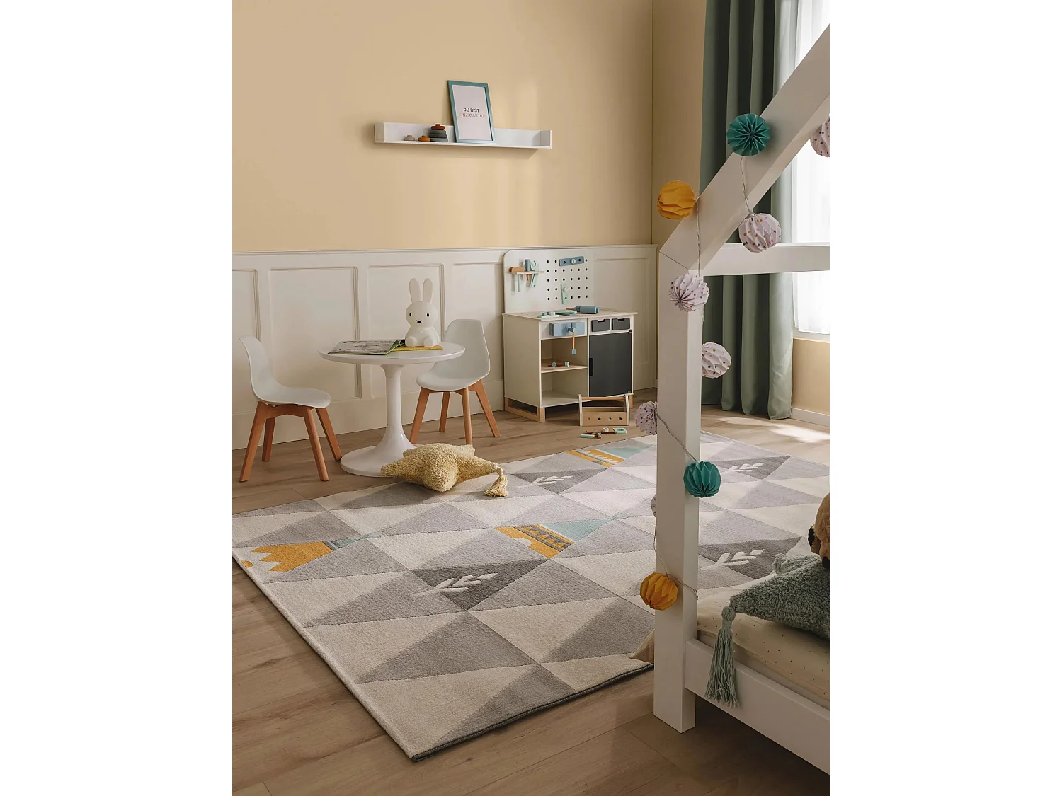 Tapis enfant Juno Beige 120x170 cm