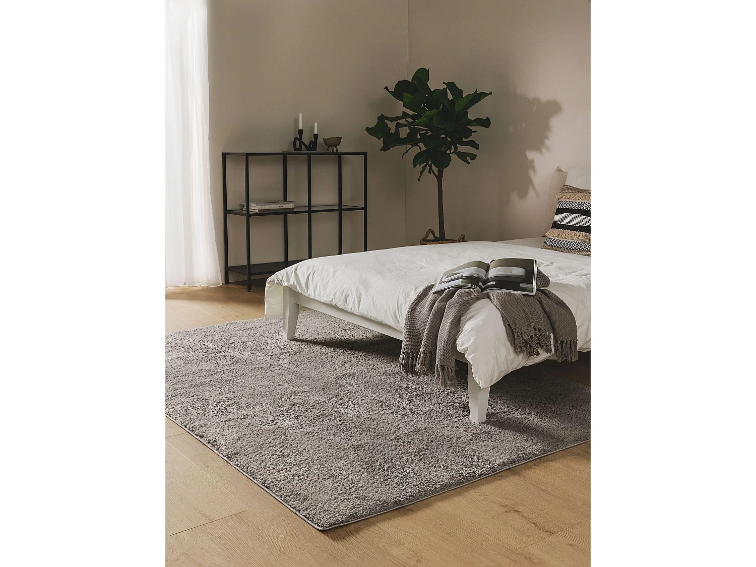 Tapis à poils longs Soda Gris 200x290 cm