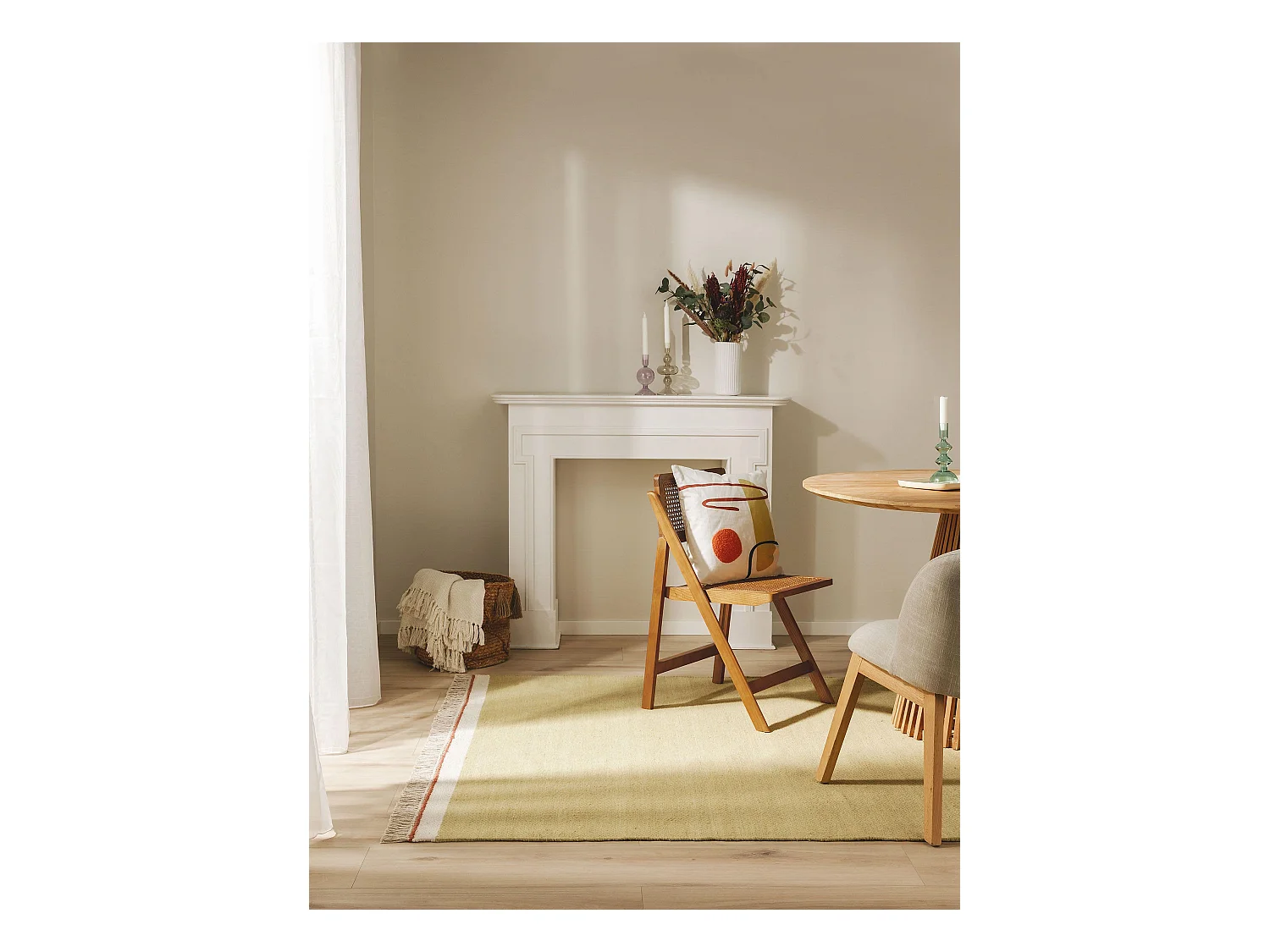 Tapis de laine Karla Vert 200x300 cm