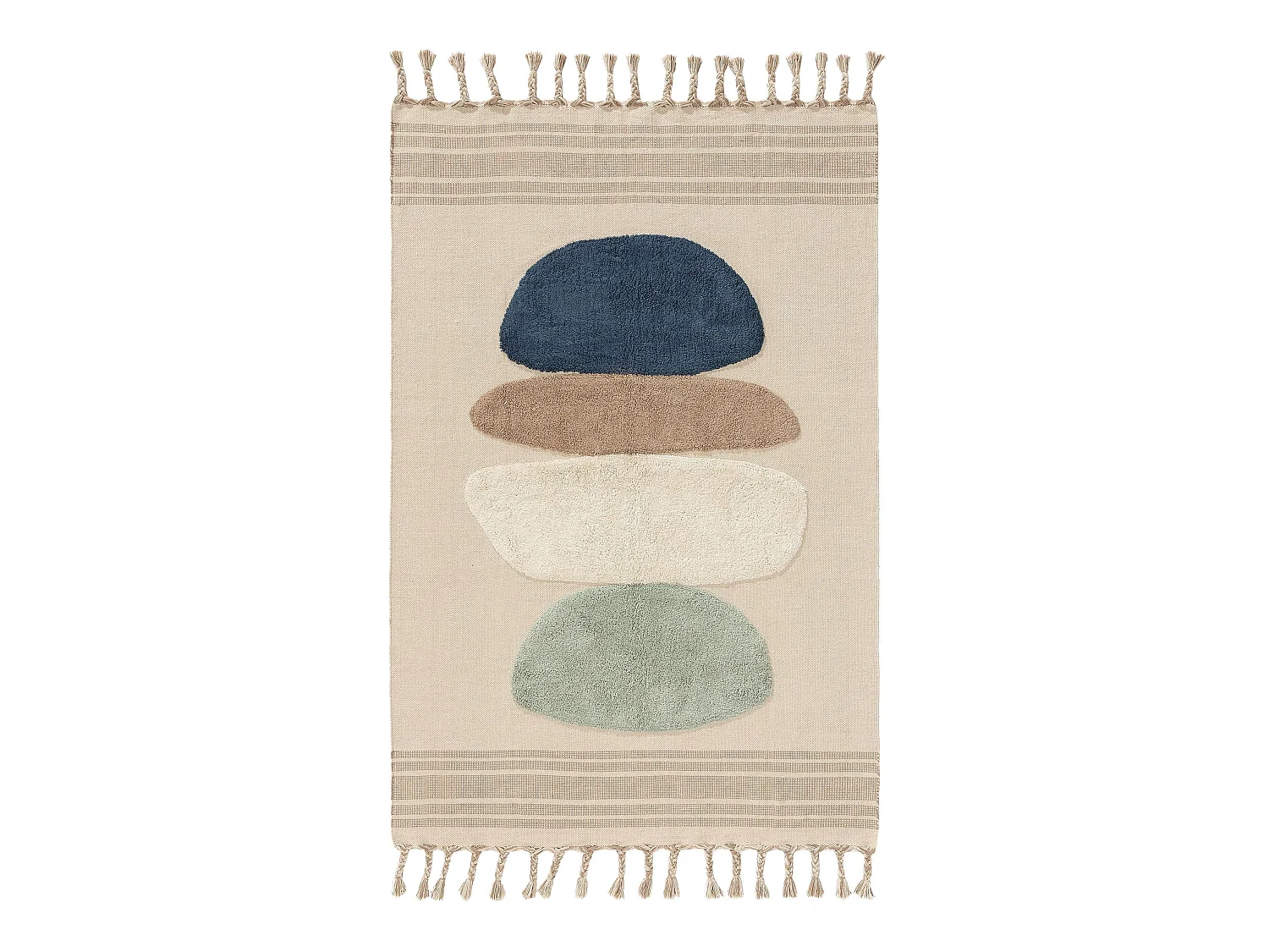 Tapis en coton Gibson Bleu 120x170 cm