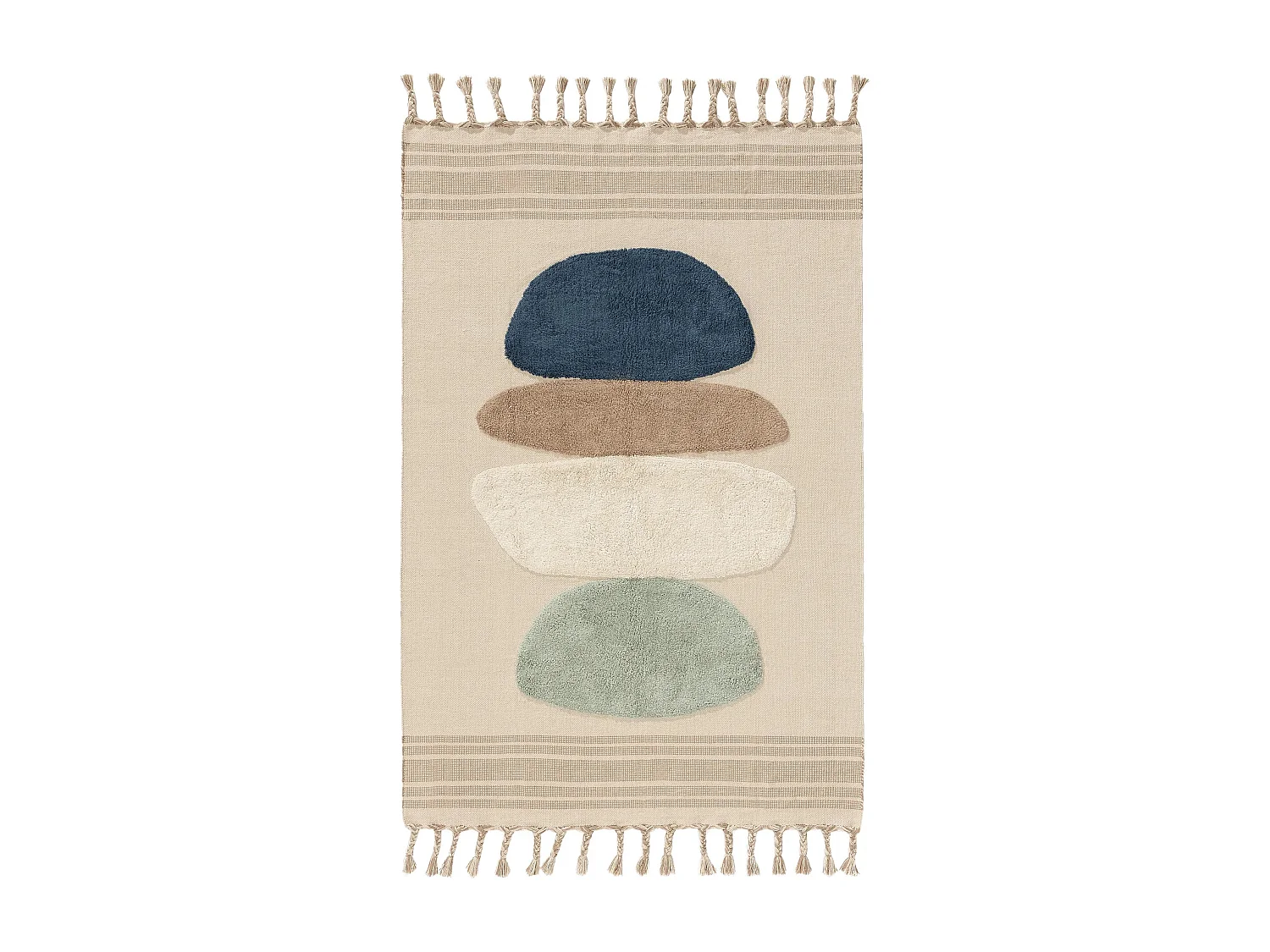 Tapis en coton Gibson Bleu 120x170 cm