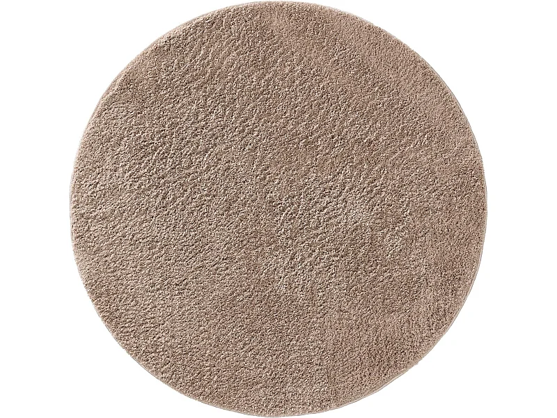 Tapis à poils longs rond Soda Beige ø 200 cm rond