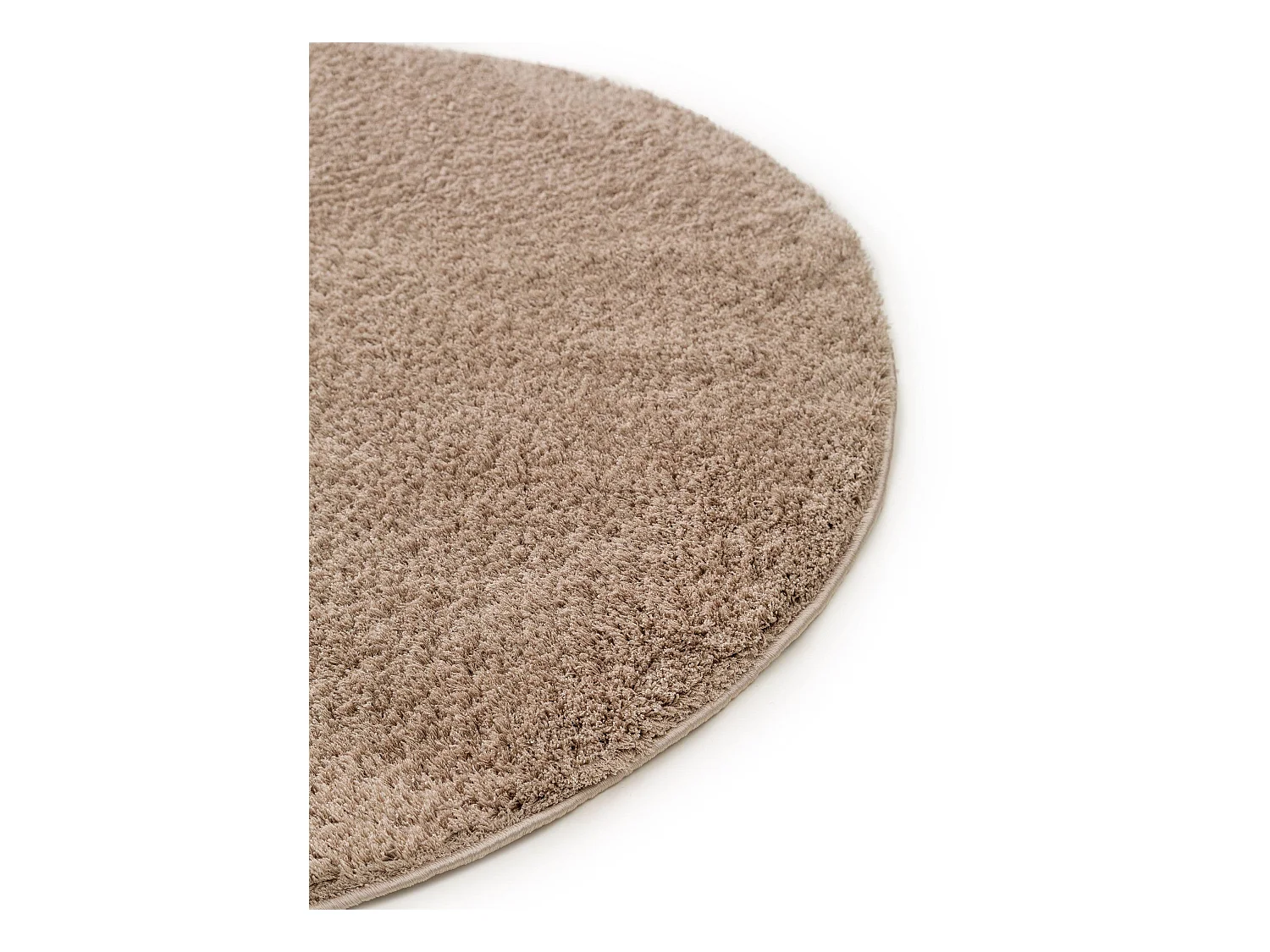 Tapis à poils longs rond Soda Beige ø 200 cm rond