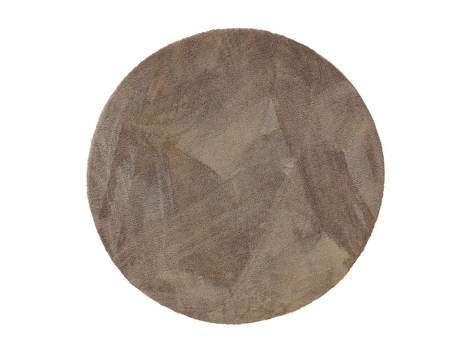 Tapis à poils longs rond Soda Beige ø 200 cm rond