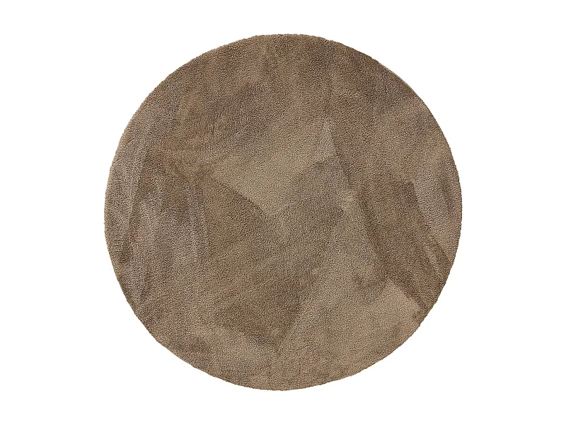 Tapis à poils longs rond Soda Beige ø 200 cm rond