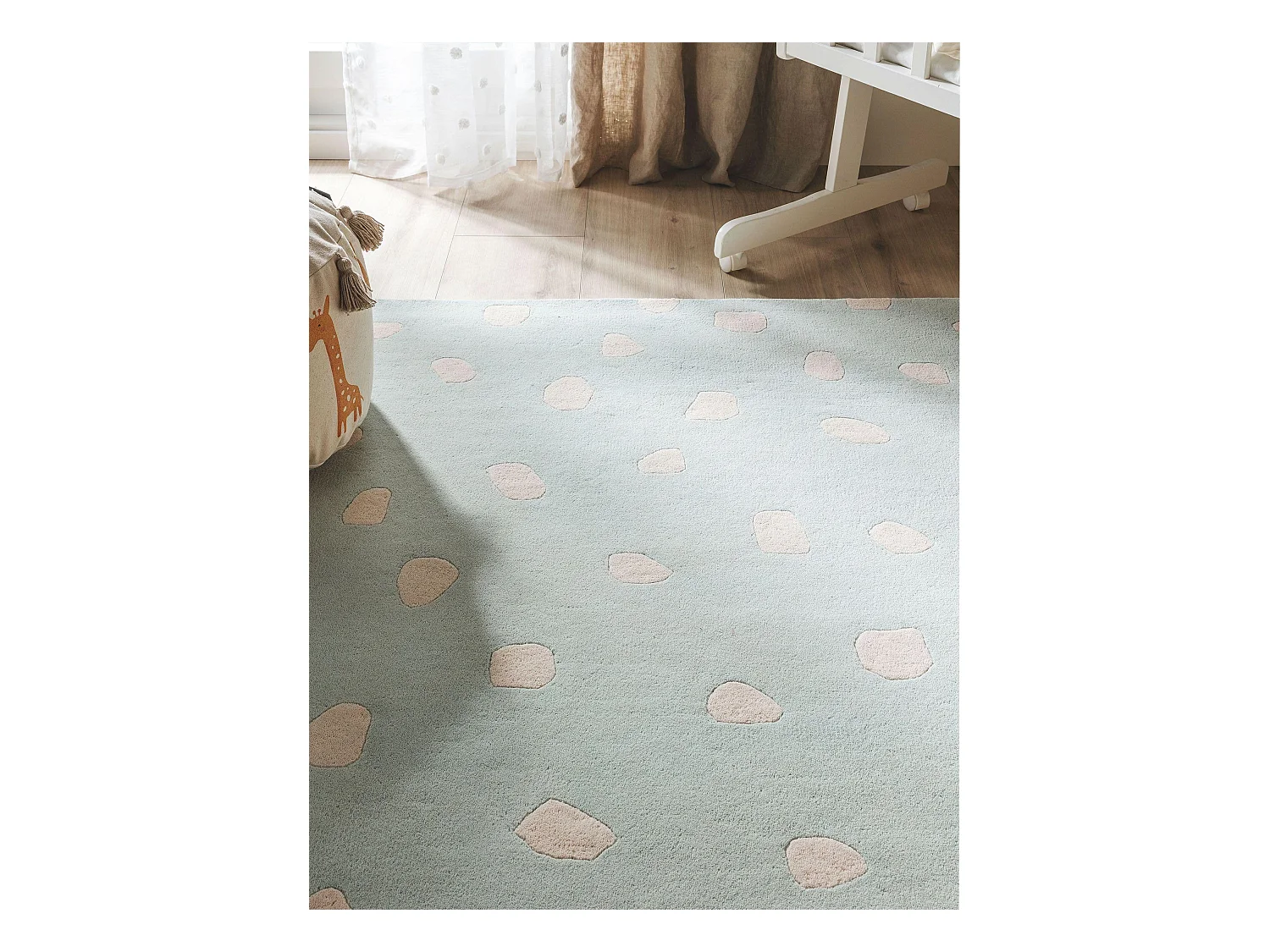 Tapis enfant Savannah Menthe 150x220 cm