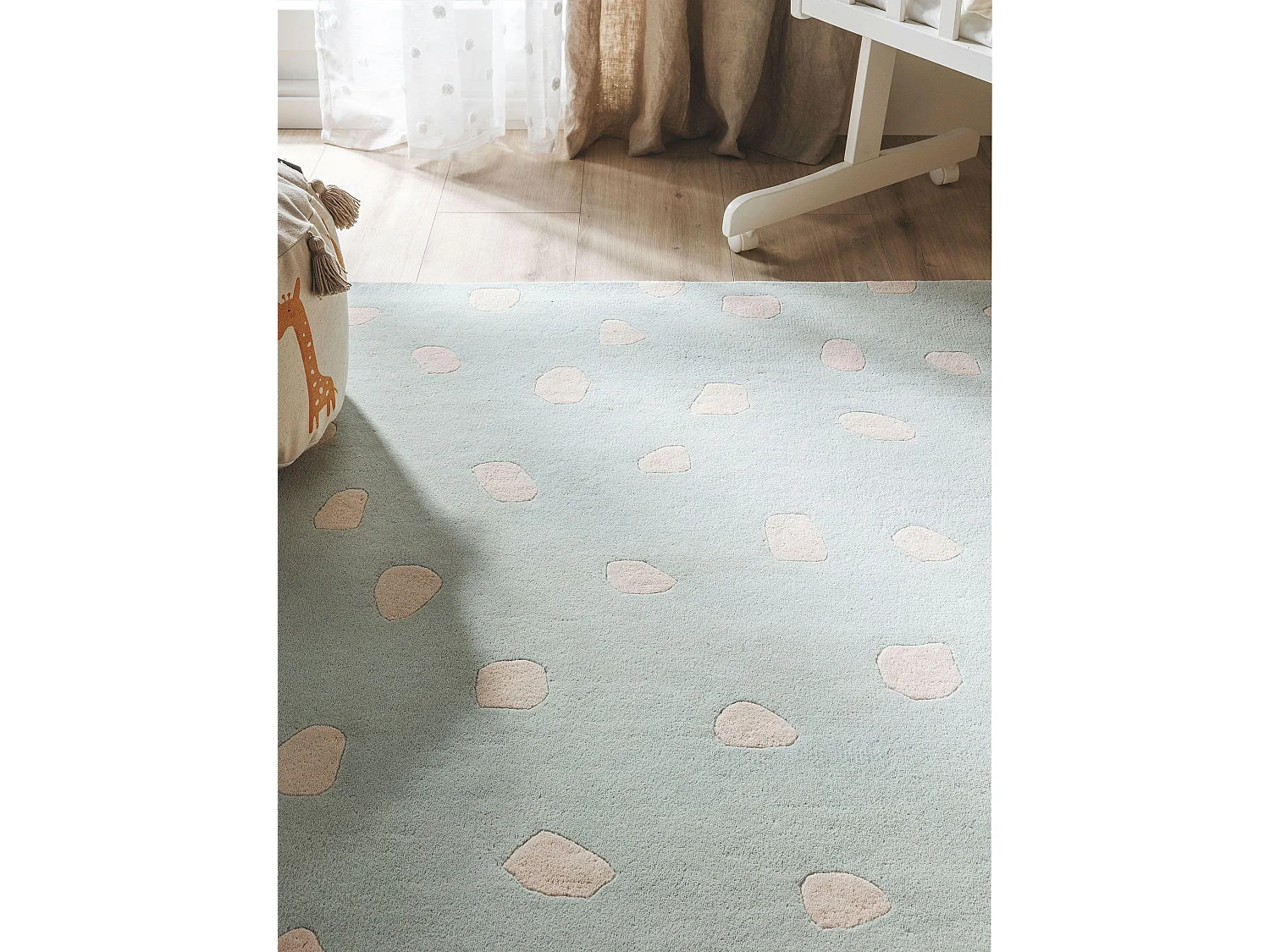 Tapis enfant Savannah Menthe 150x220 cm