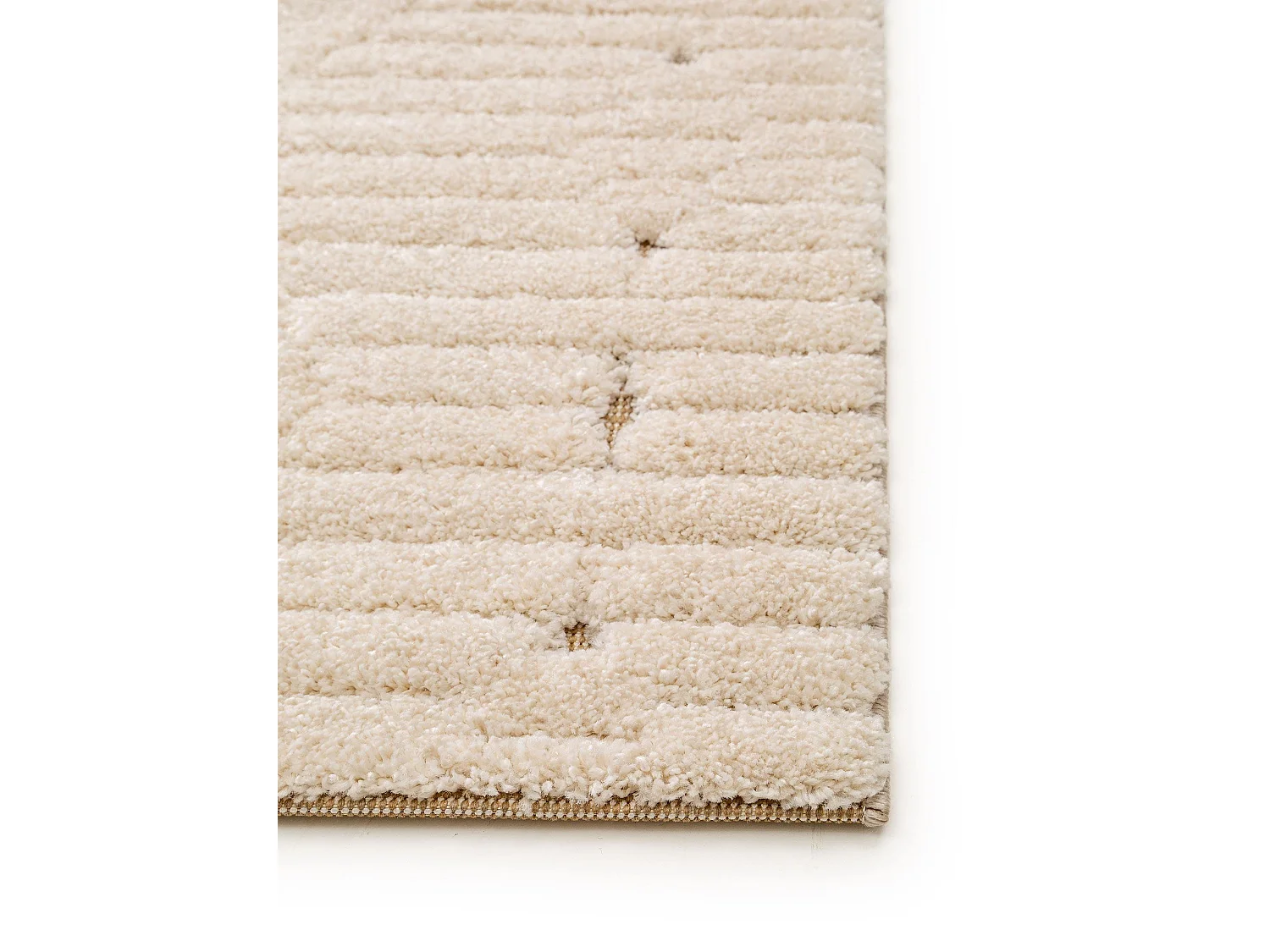 Tapis à poils longs Aimee Crème/Beige 200x290 cm