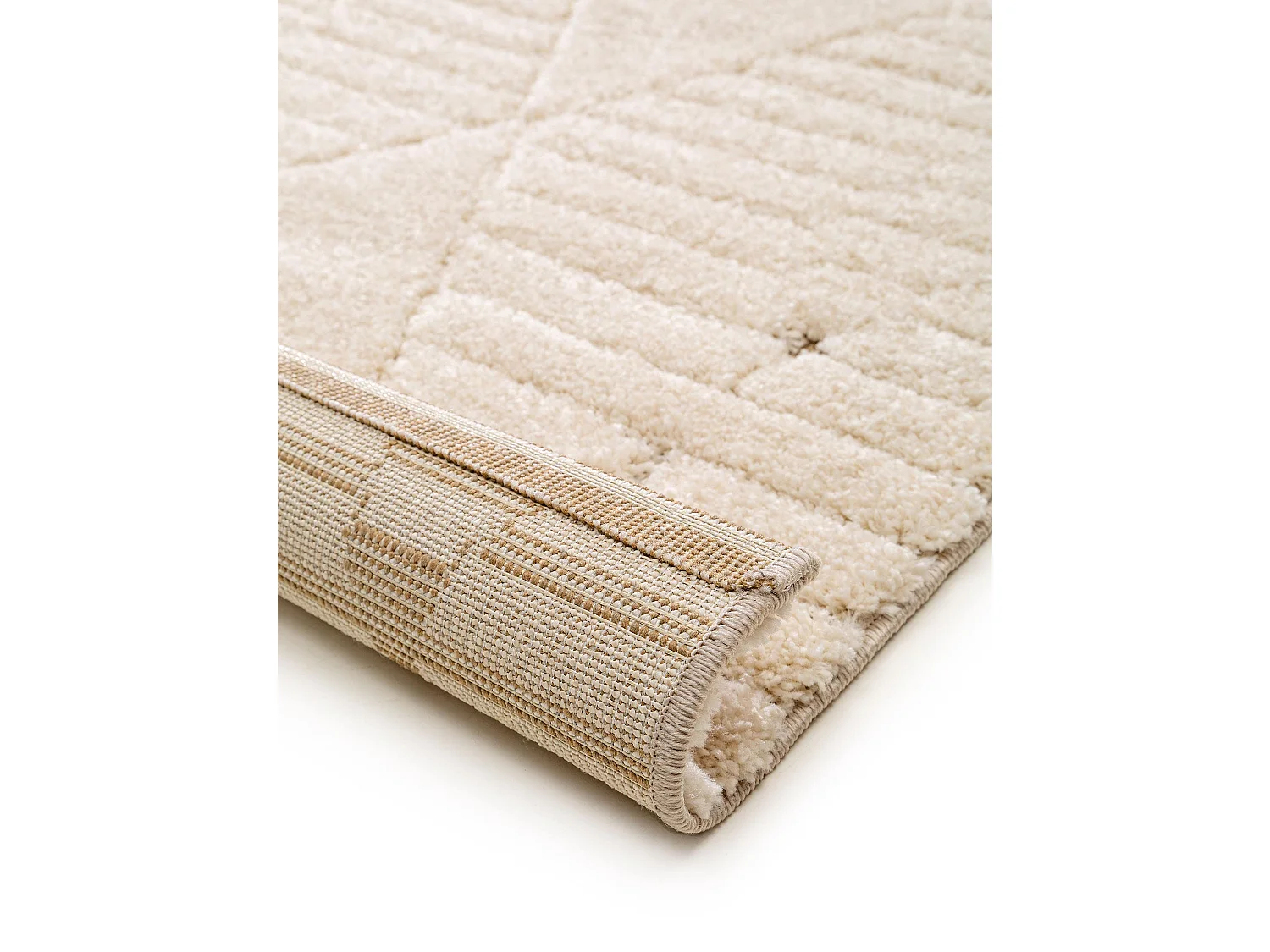 Tapis à poils longs Aimee Crème/Beige 200x290 cm