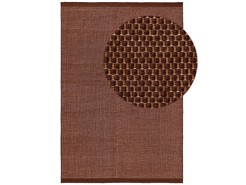 Tapis de laine Rocco Marron 170x240 cm