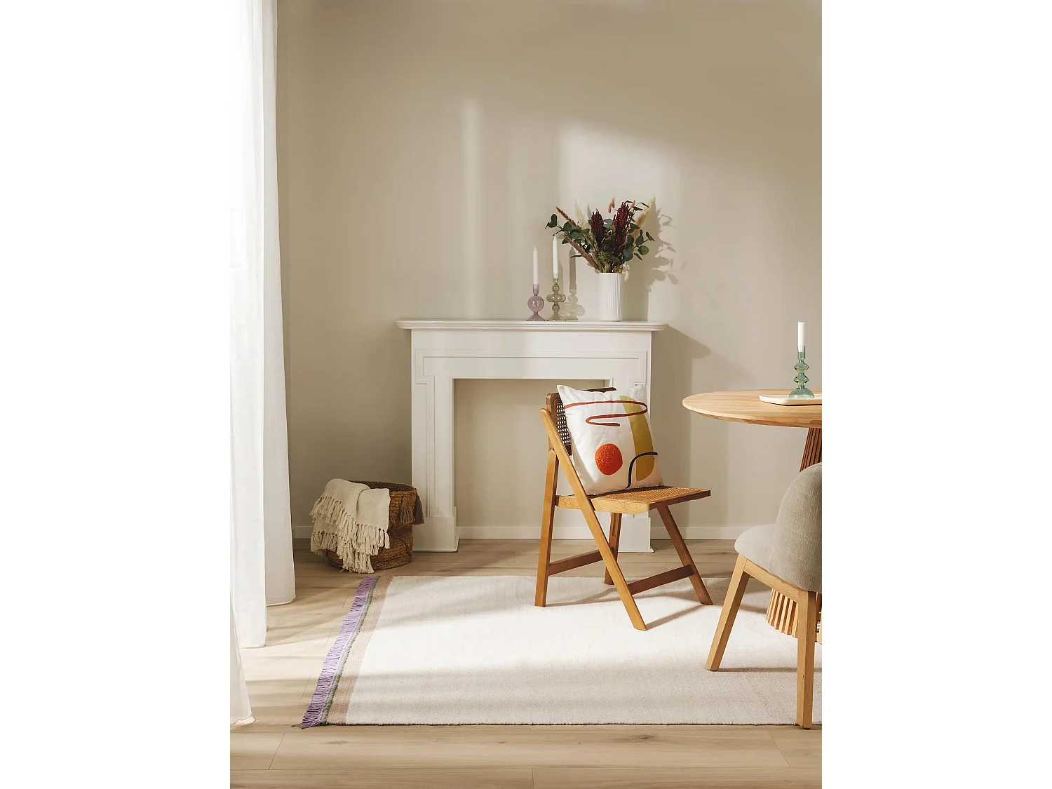 Tapis de laine Karla Mauve 80x120 cm