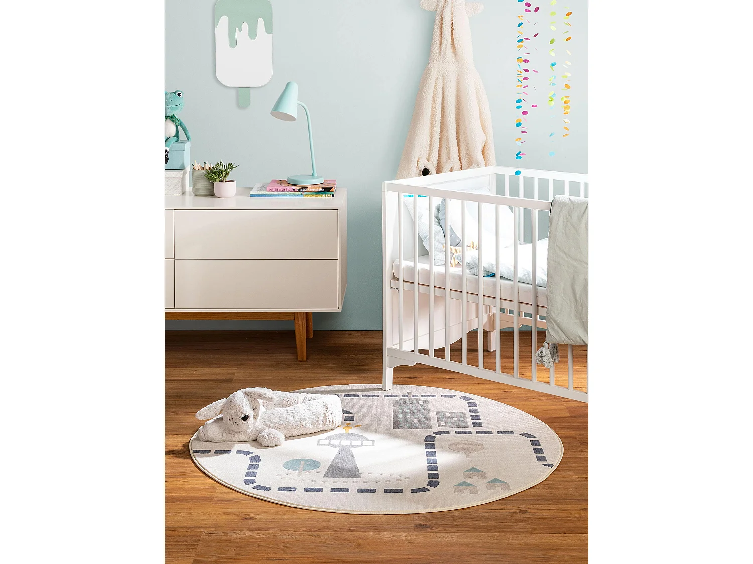 Tapis enfant Juno Beige ø 120 cm rond