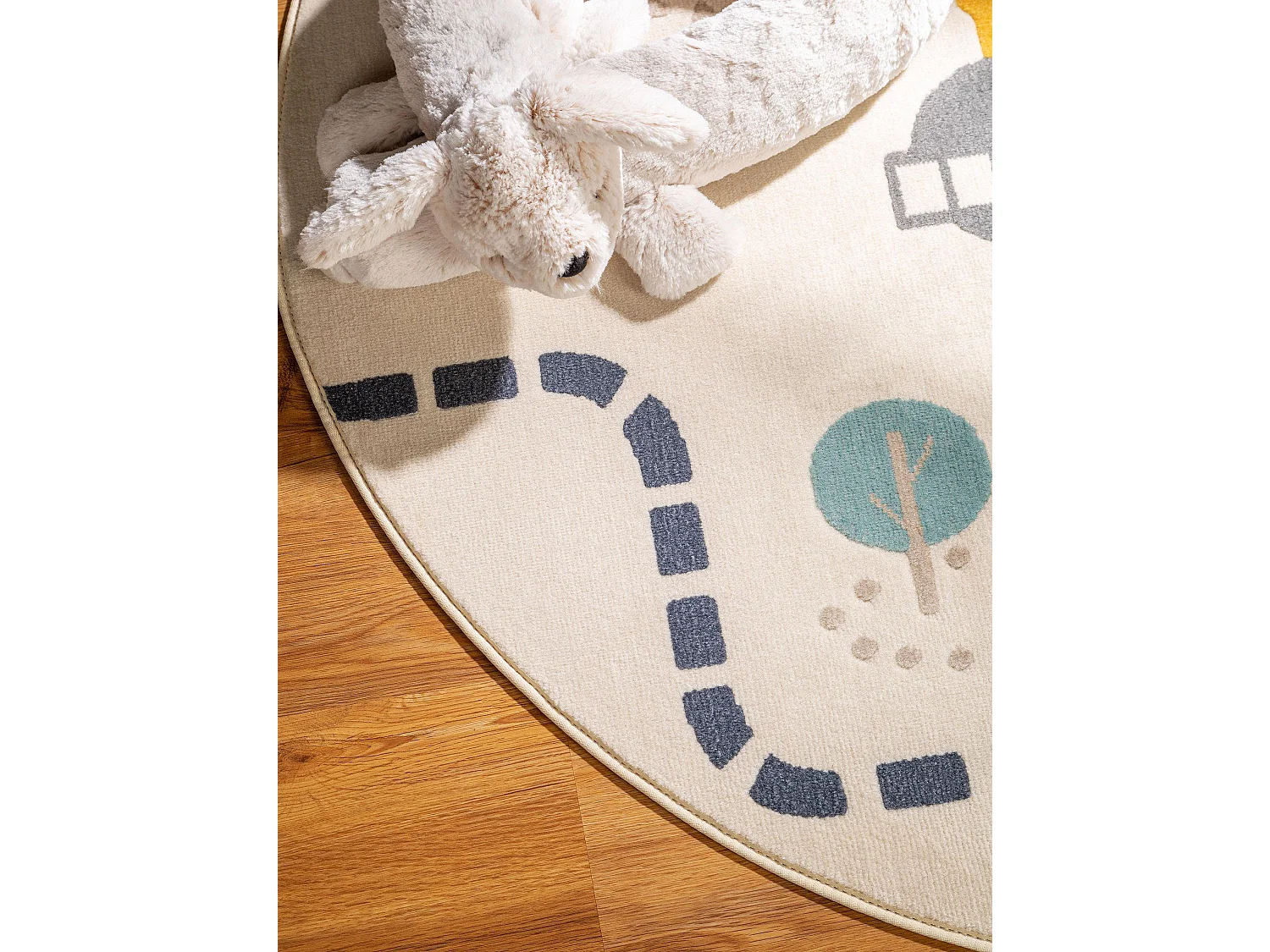 Tapis enfant Juno Beige ø 120 cm rond