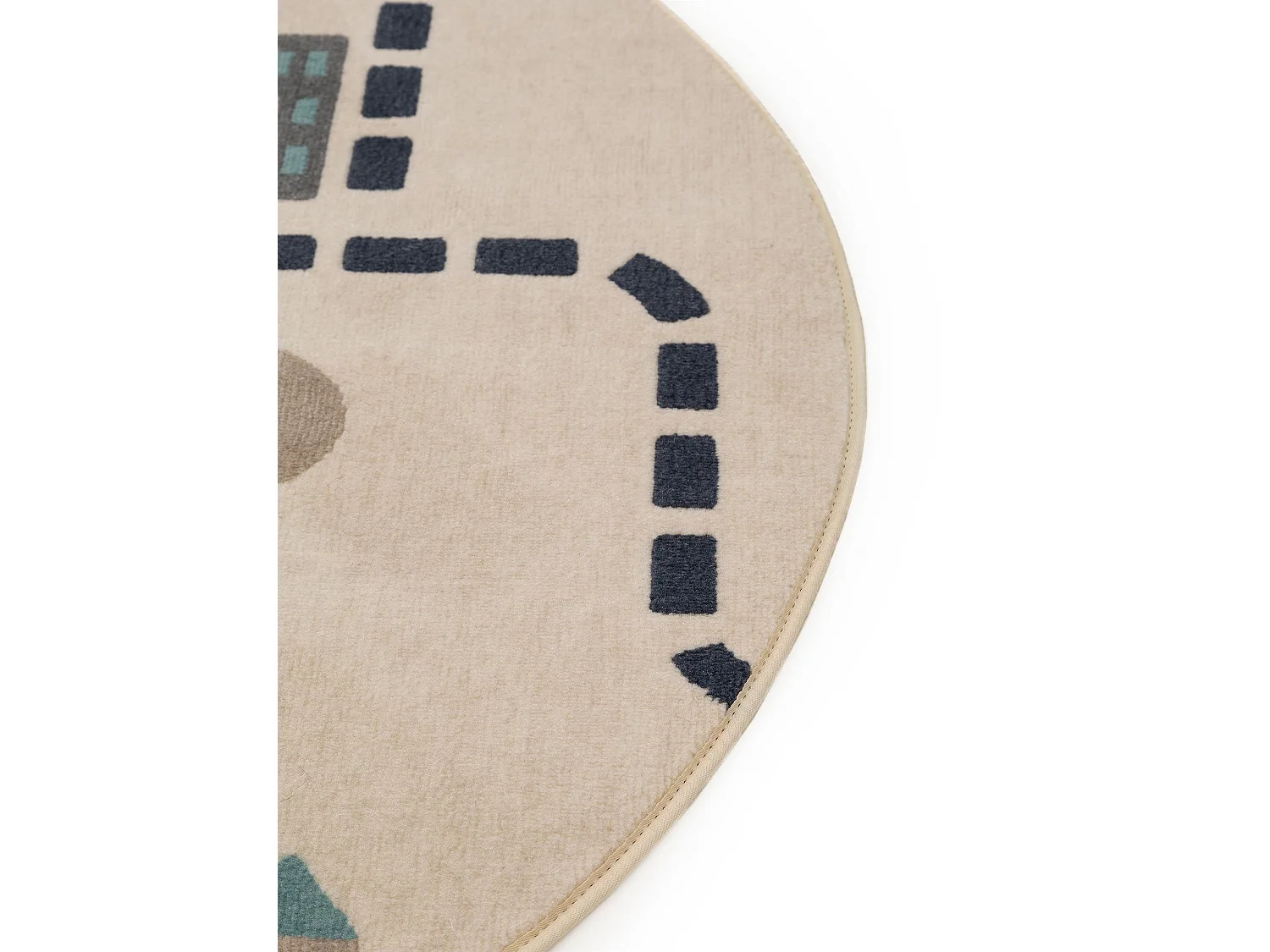 Tapis enfant Juno Beige ø 120 cm rond