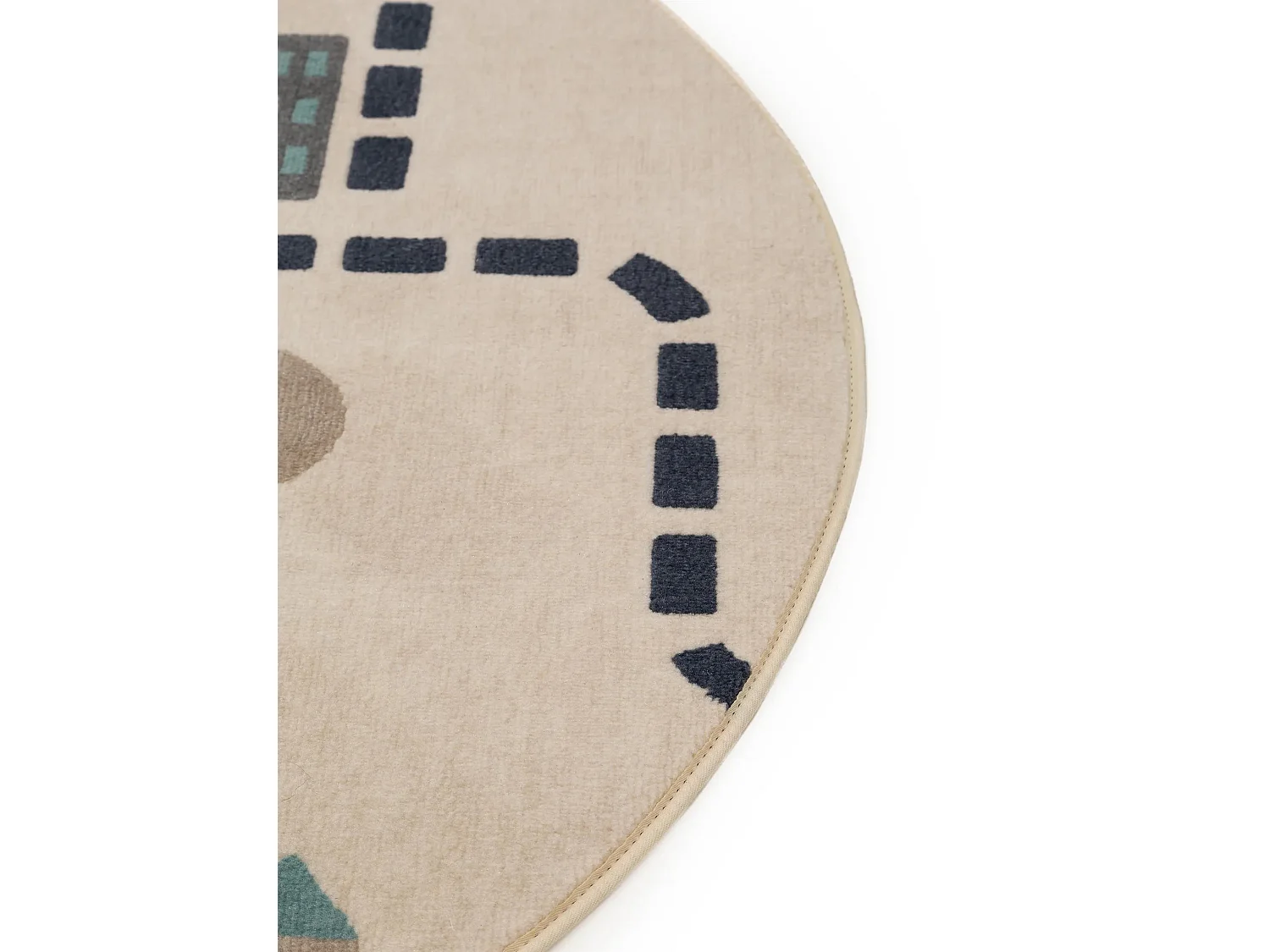 Tapis enfant Juno Beige ø 120 cm rond