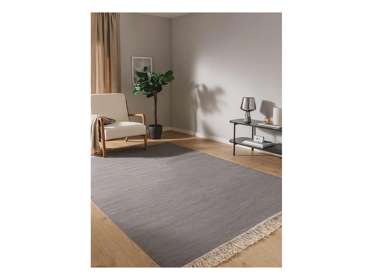Tapis de laine Liv Gris 140x200 cm