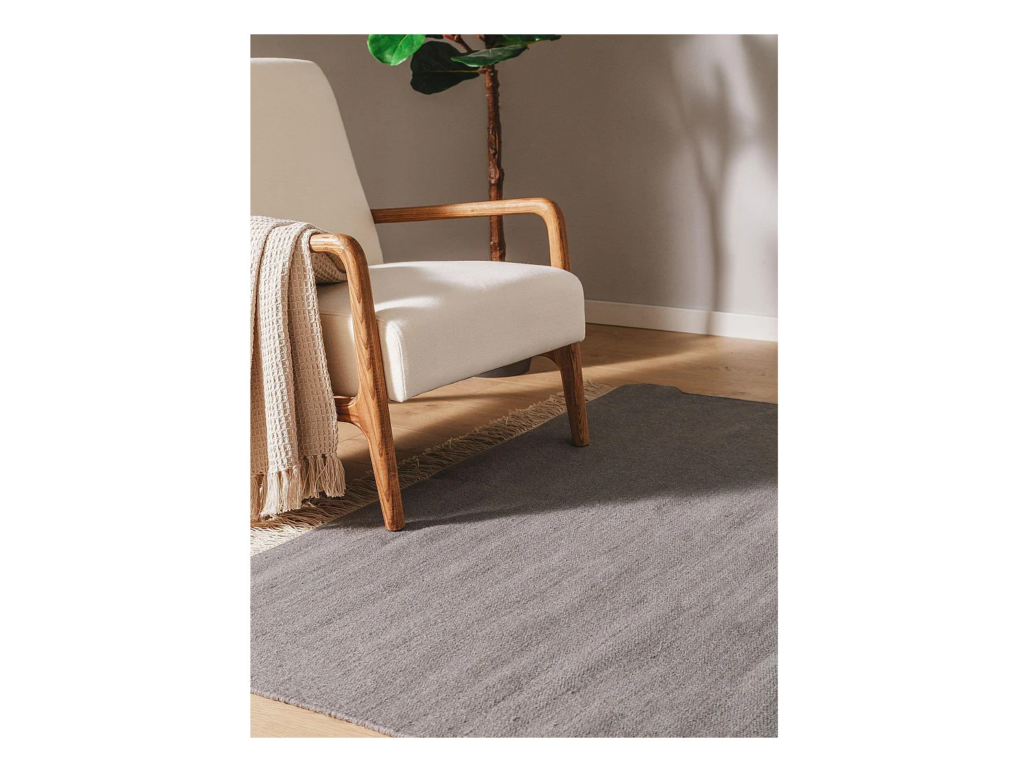 Tapis de laine Liv Gris 140x200 cm