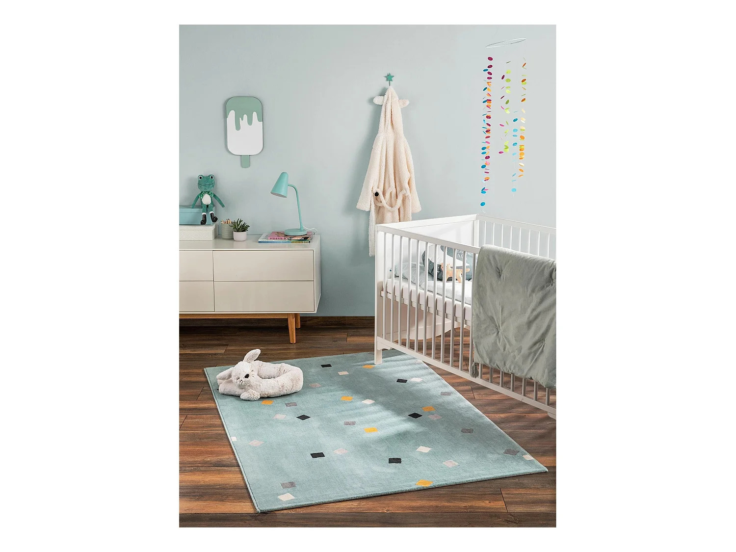 Tapis enfant Juno Turquoise 160x230 cm