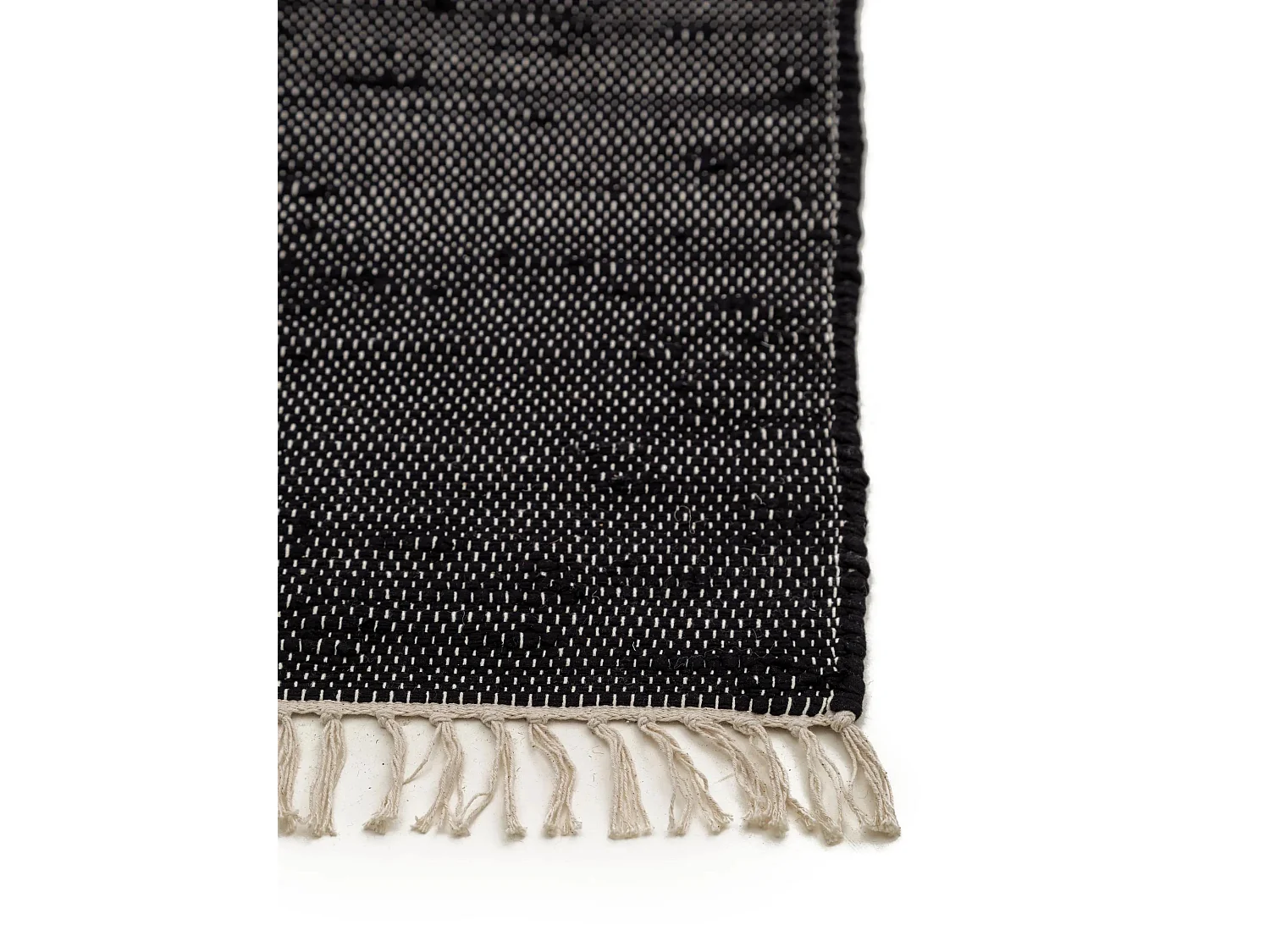 Tapis fabriqué à partir de matériaux recyclés Tom Noir 160x230 cm