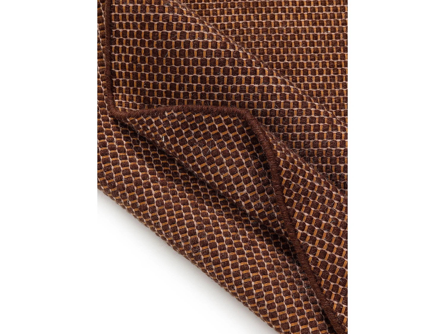 Tapis en laine rond Rocco Marron ø 150 cm rond