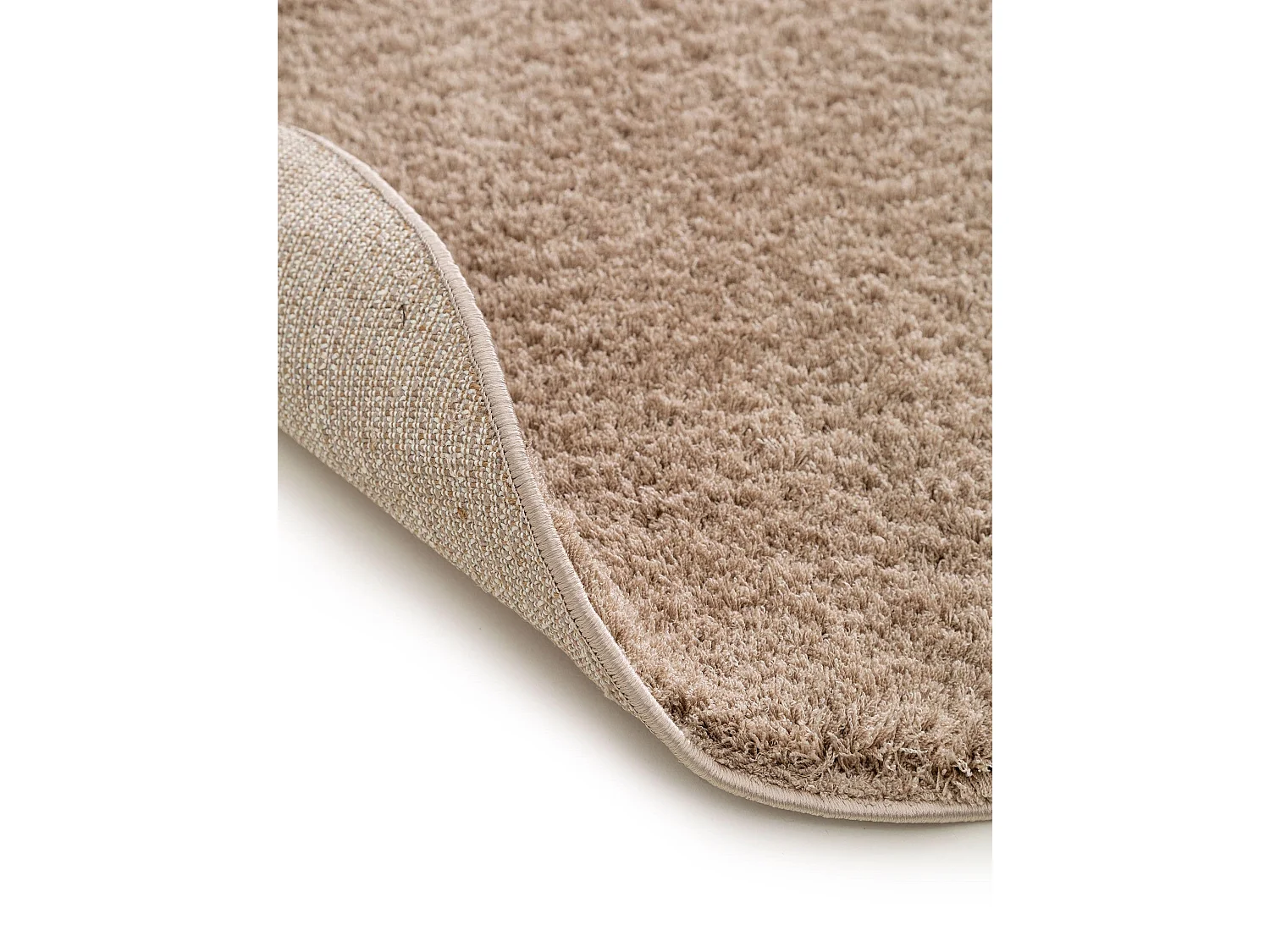 Tapis à poils longs rond Soda Beige ø 160 cm rond