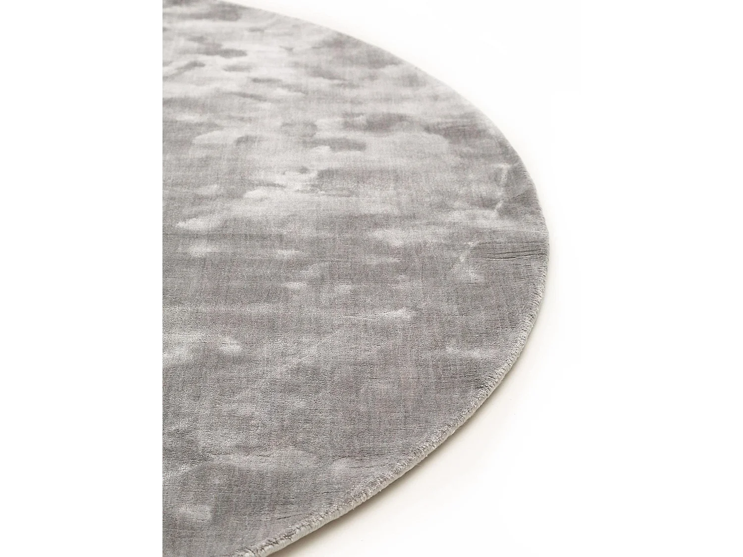 Tapis en viscose Rond Nela Gris ø 160 cm rond