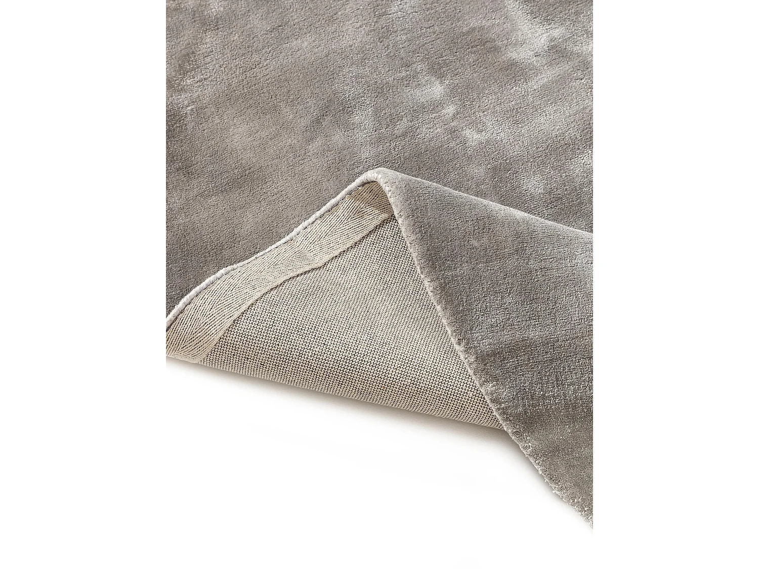 Tapis en viscose Rond Nela Gris ø 160 cm rond
