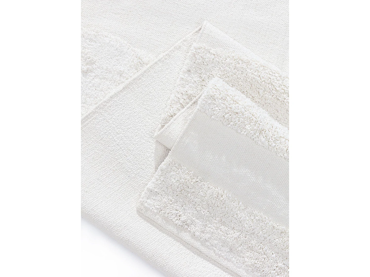 Tapis en coton Isla Crème 120x170 cm