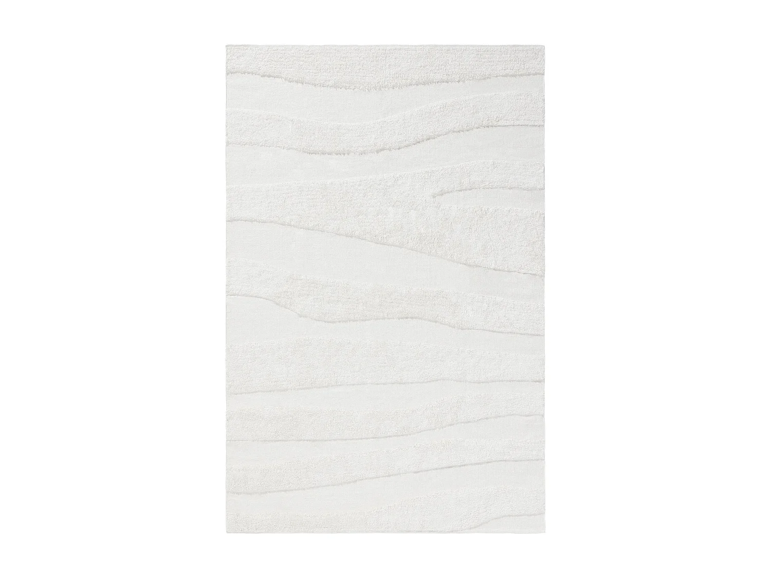 Tapis en coton Isla Crème 120x170 cm