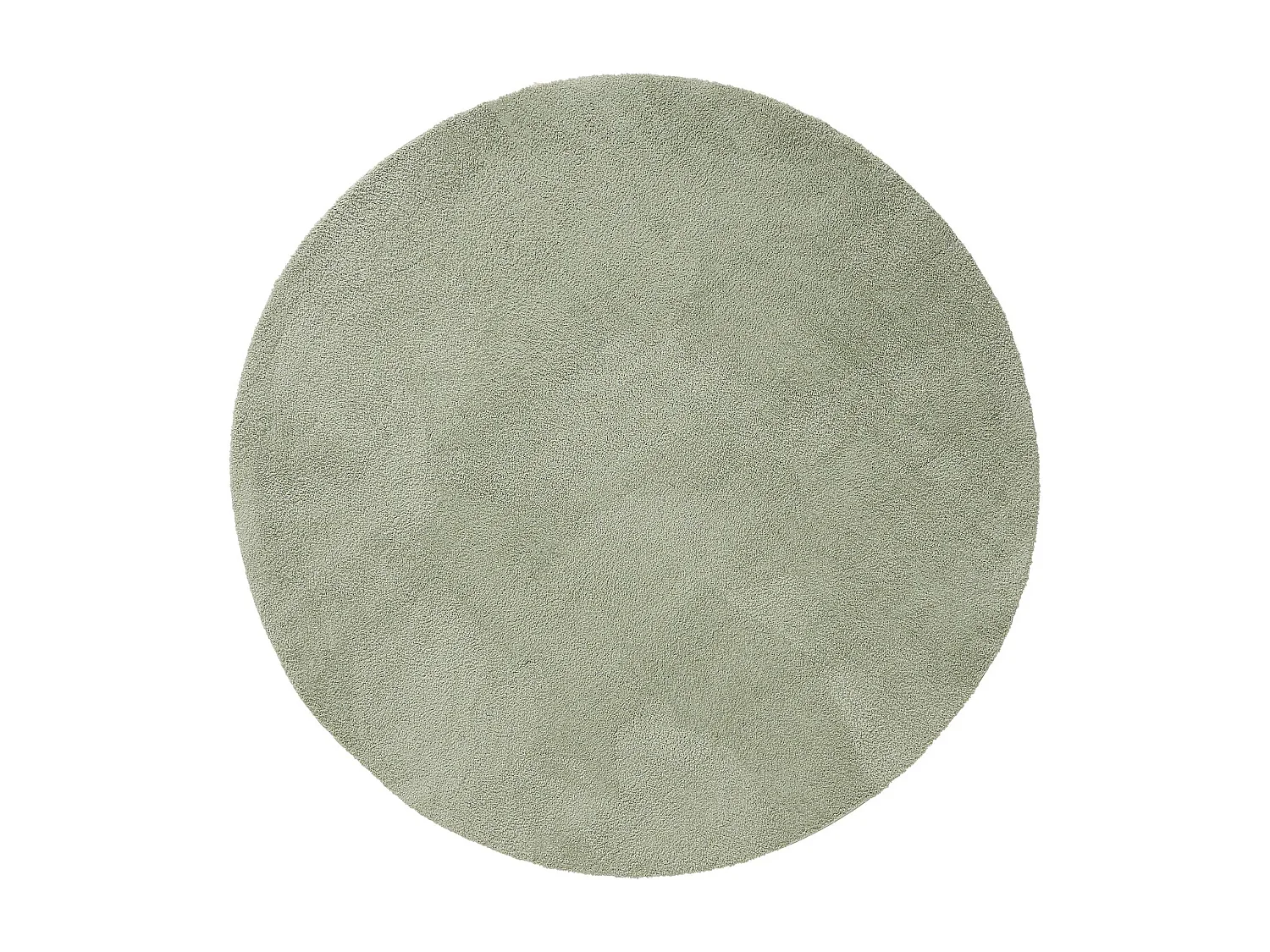 Tapis à poils longs rond Soda Vert clair ø 200 cm rond