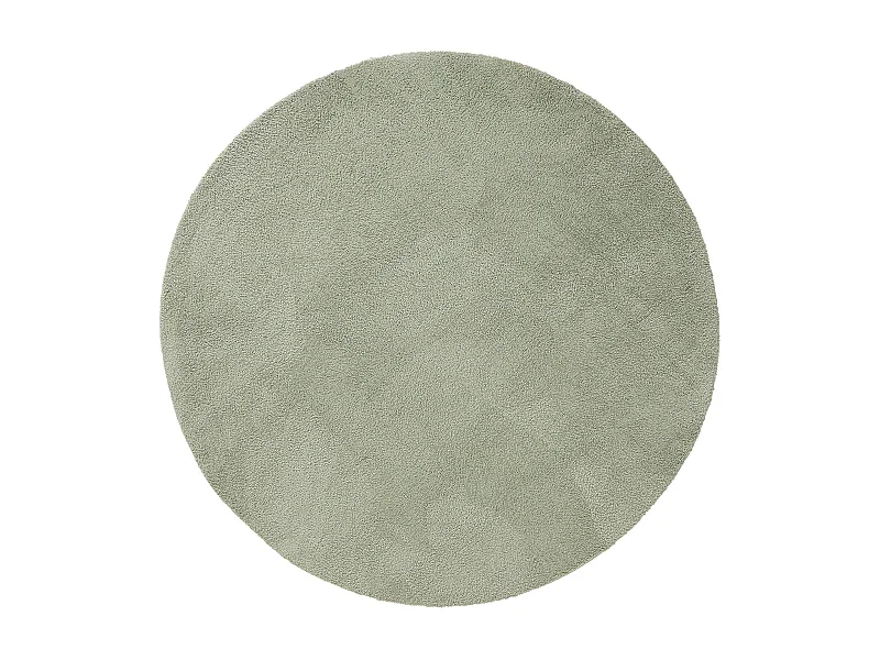 Tapis à poils longs rond Soda Vert clair ø 200 cm rond