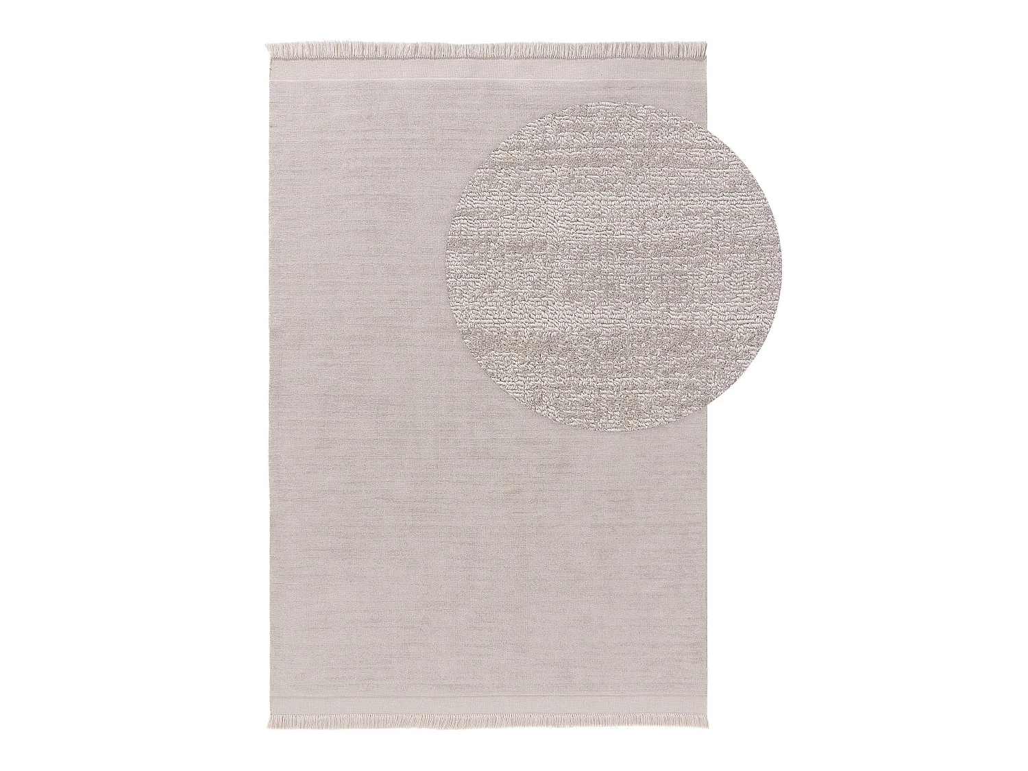 Tapis fabriqué à partir de matériaux recyclés Jade Gris clair 120x170 cm