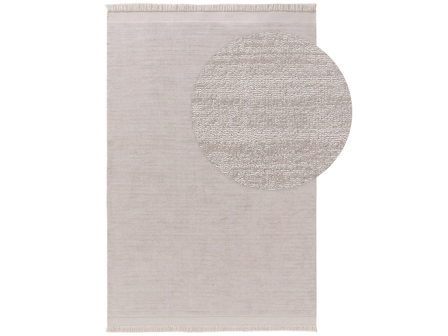 Tapis fabriqué à partir de matériaux recyclés Jade Gris clair 120x170 cm