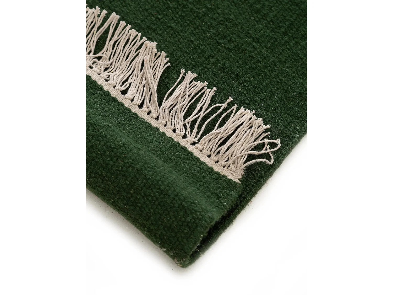 Tapis de laine Liv Vert foncé 60x100 cm