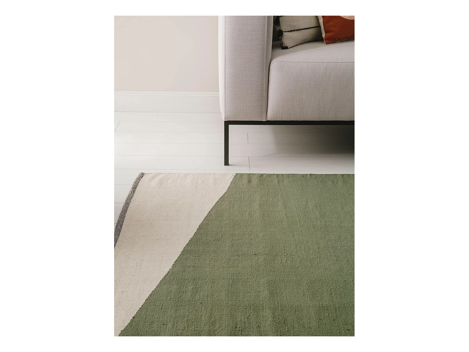Tapis en coton Lenny Vert 200x300 cm