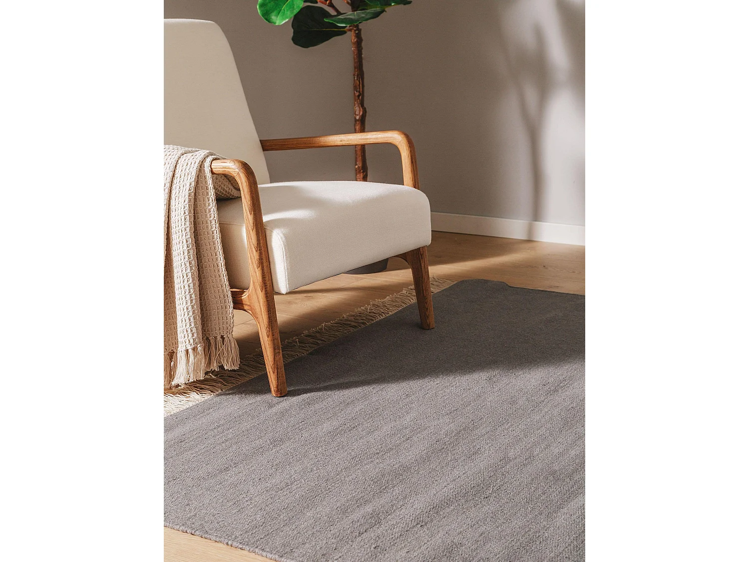 Tapis de laine Liv Gris 80x150 cm