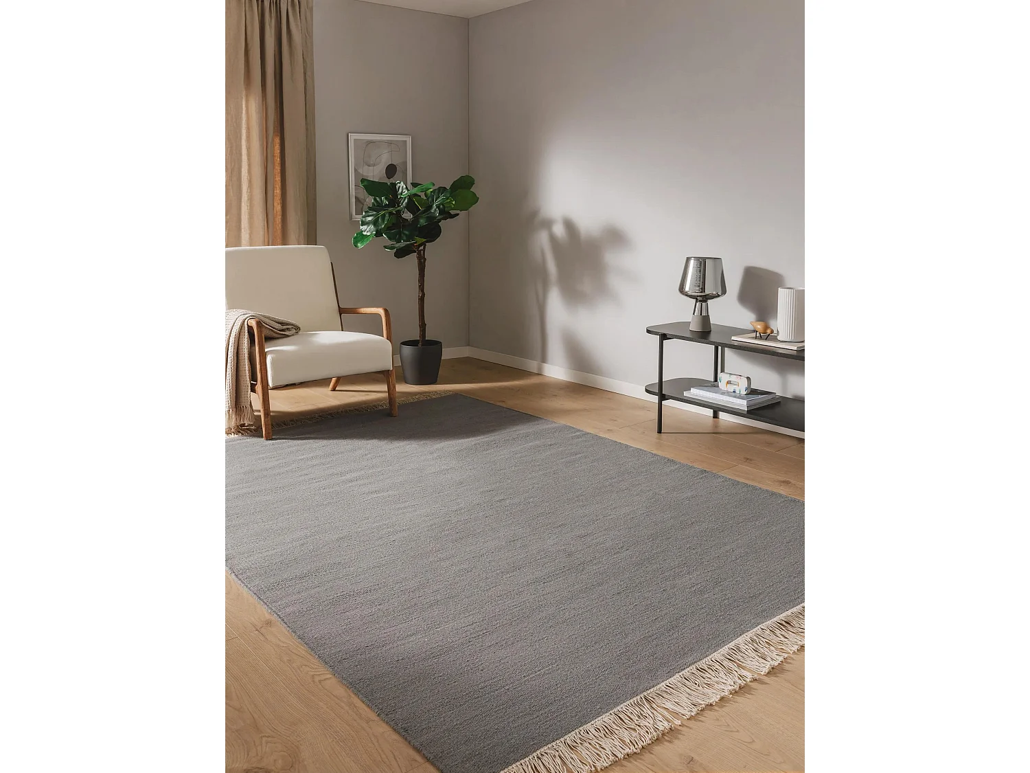 Tapis de laine Liv Gris 80x150 cm