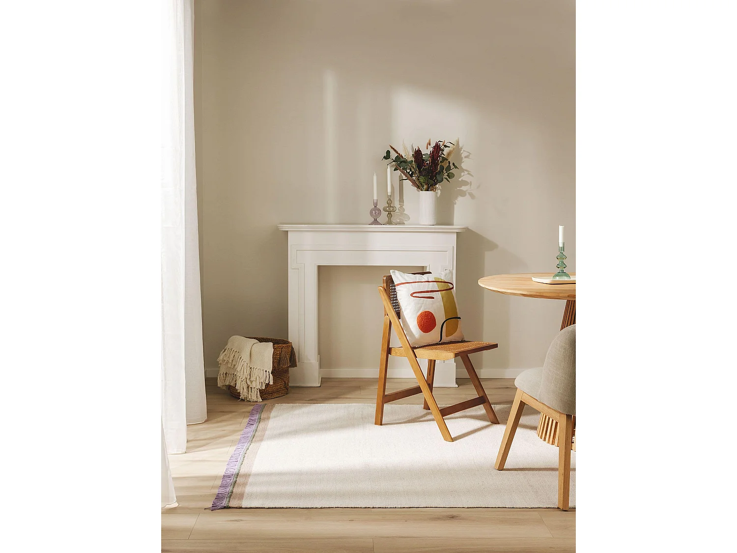 Tapis de laine Karla Mauve 200x300 cm