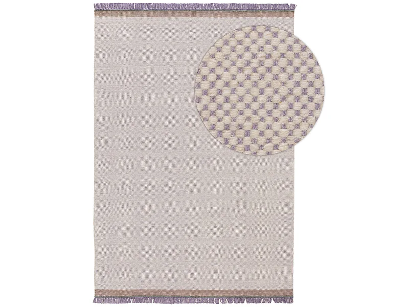 Tapis de laine Karla Mauve 200x300 cm