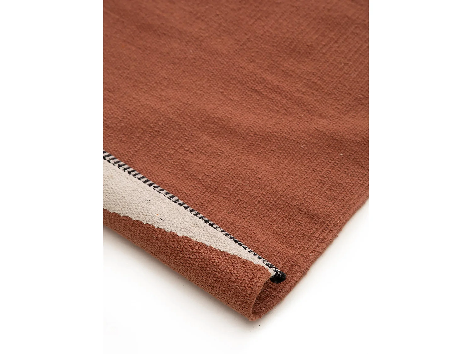Tapis en coton Lenny Terracotta 200x300 cm