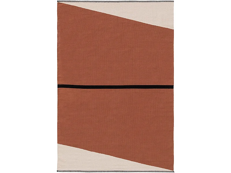 Tapis en coton Lenny Terracotta 200x300 cm