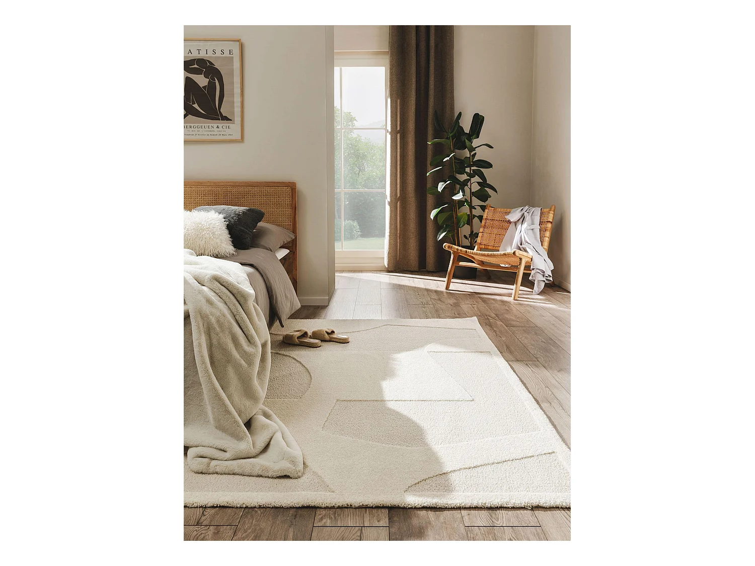 Tapis Eve Crème/Beige 200x290 cm