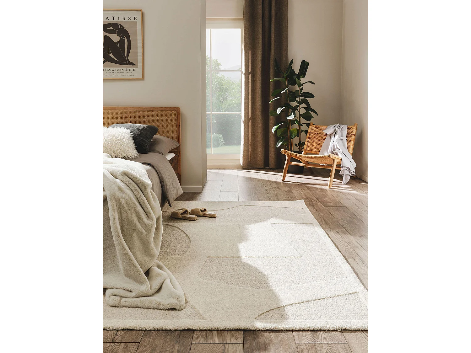 Tapis Eve Crème/Beige 200x290 cm