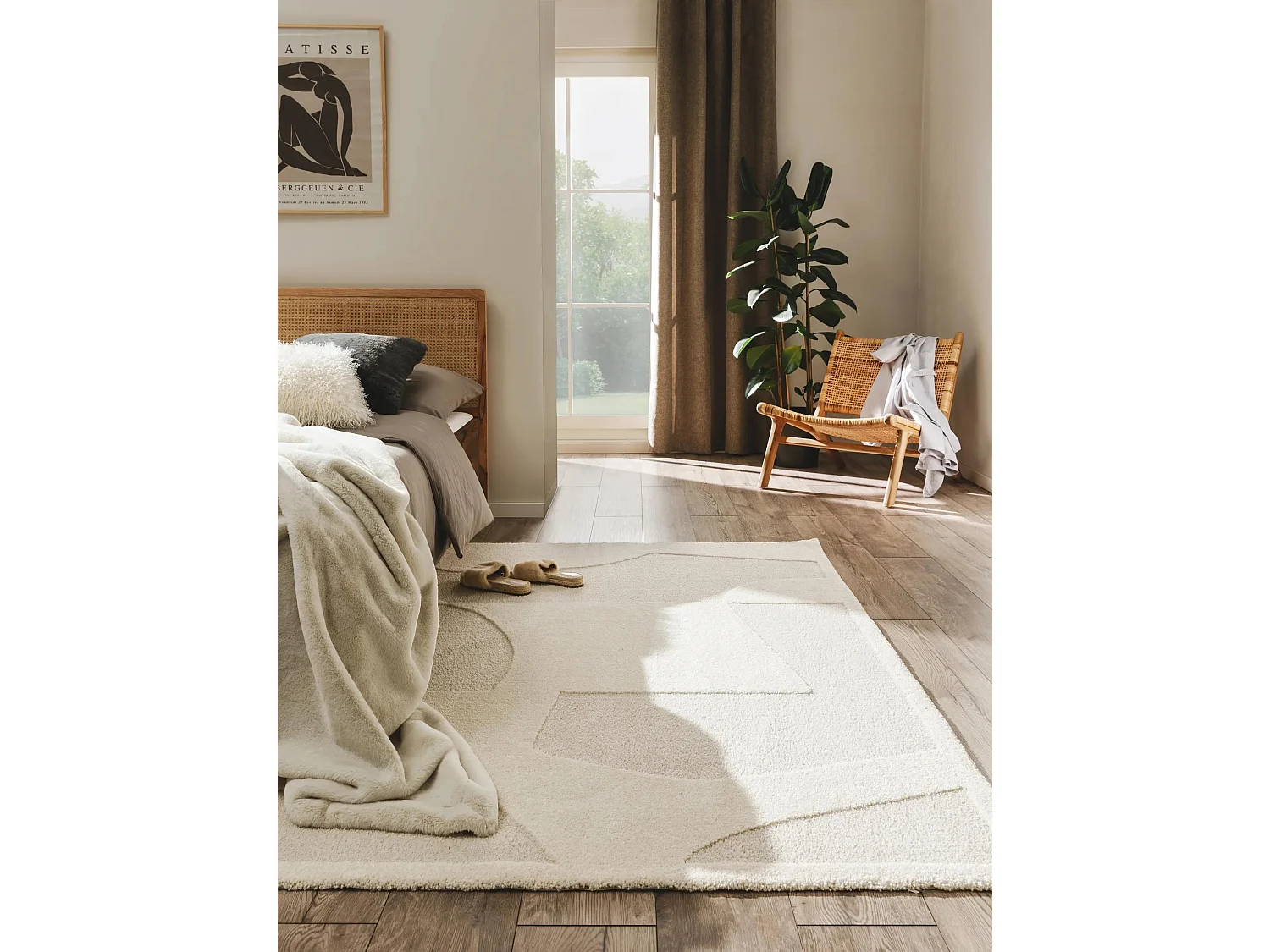 Tapis Eve Crème/Beige 200x290 cm