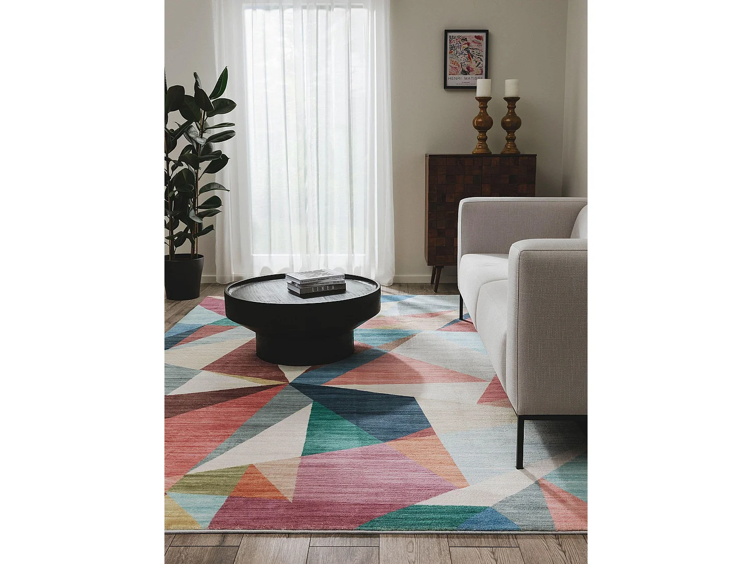 Tapis Mara Multicouleur/Fuchsia 80x150 cm