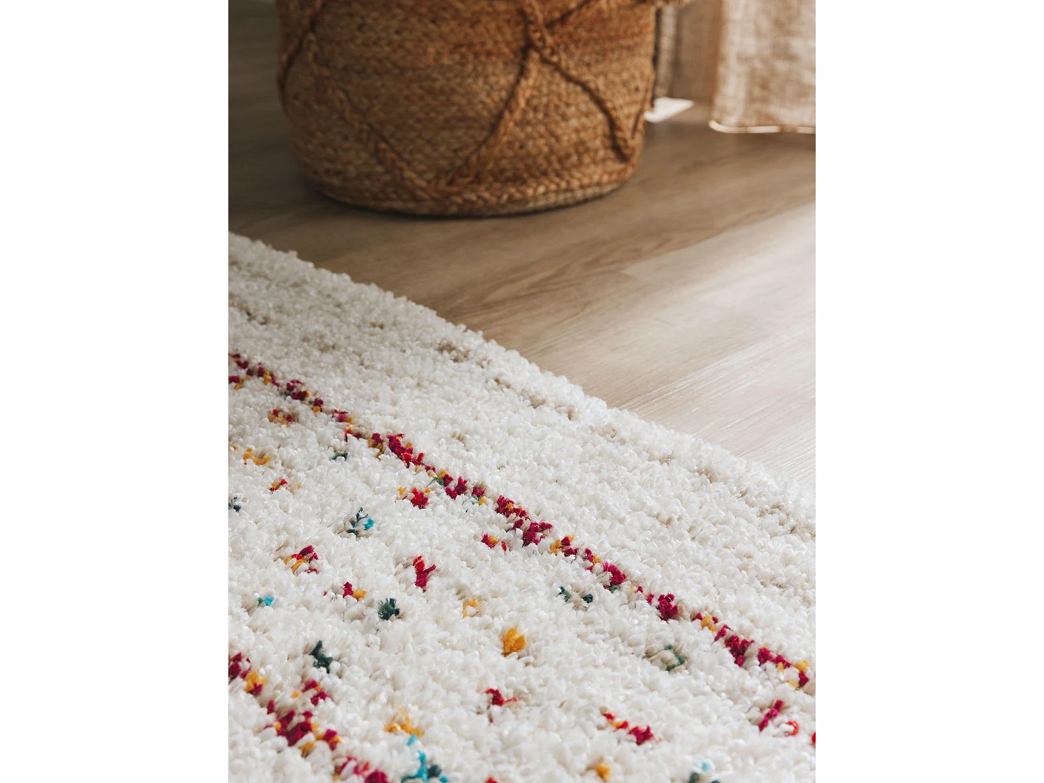 Tapis à poils longs Gobi Beige 120x170 cm