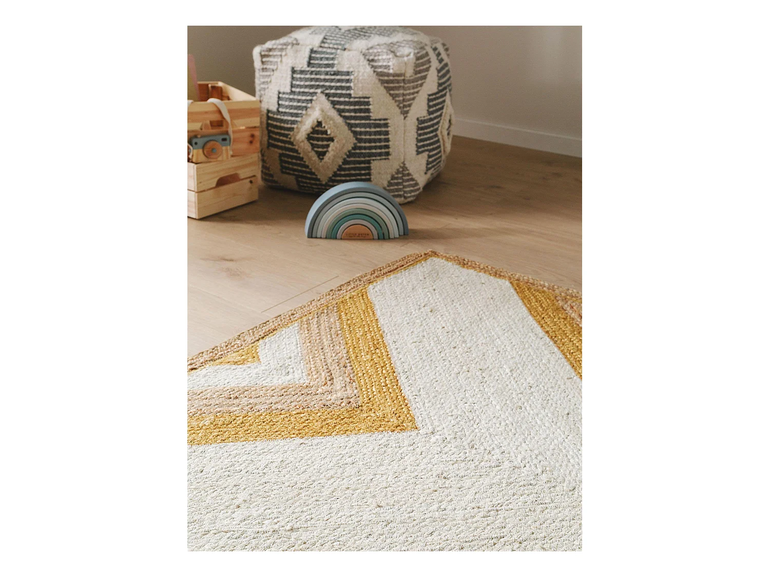 Tapis enfant Frieda Jaune 120x170 cm