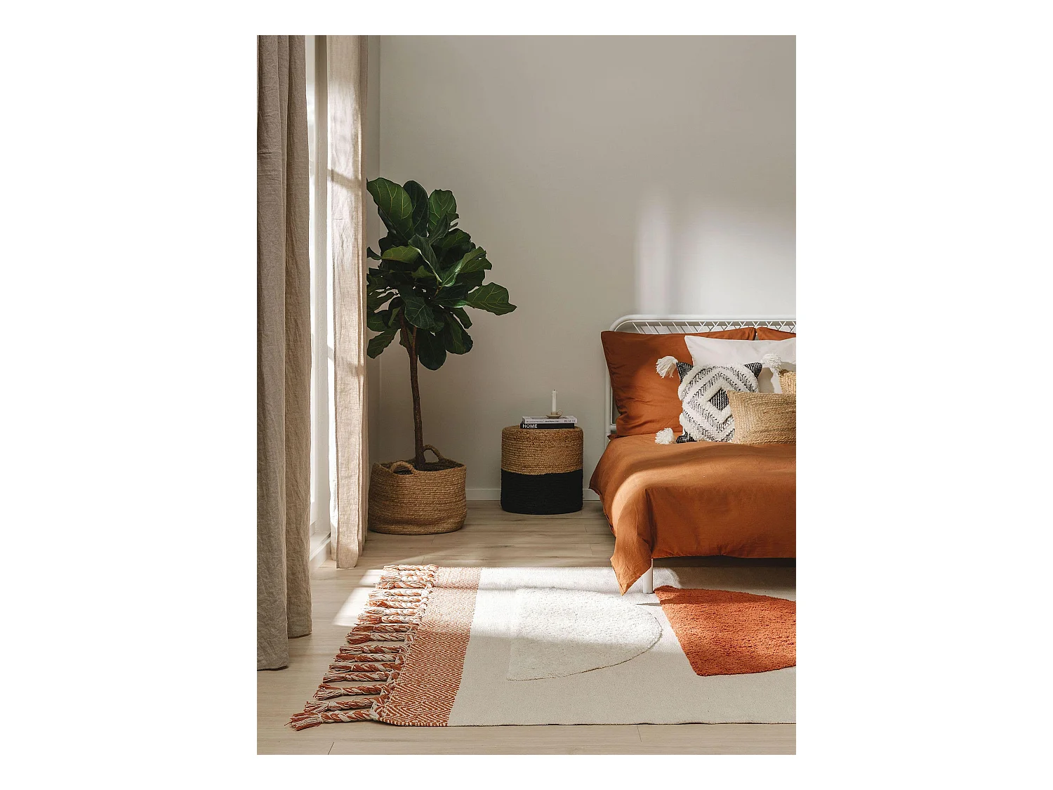 Tapis en coton Gibson Orange 200x300 cm