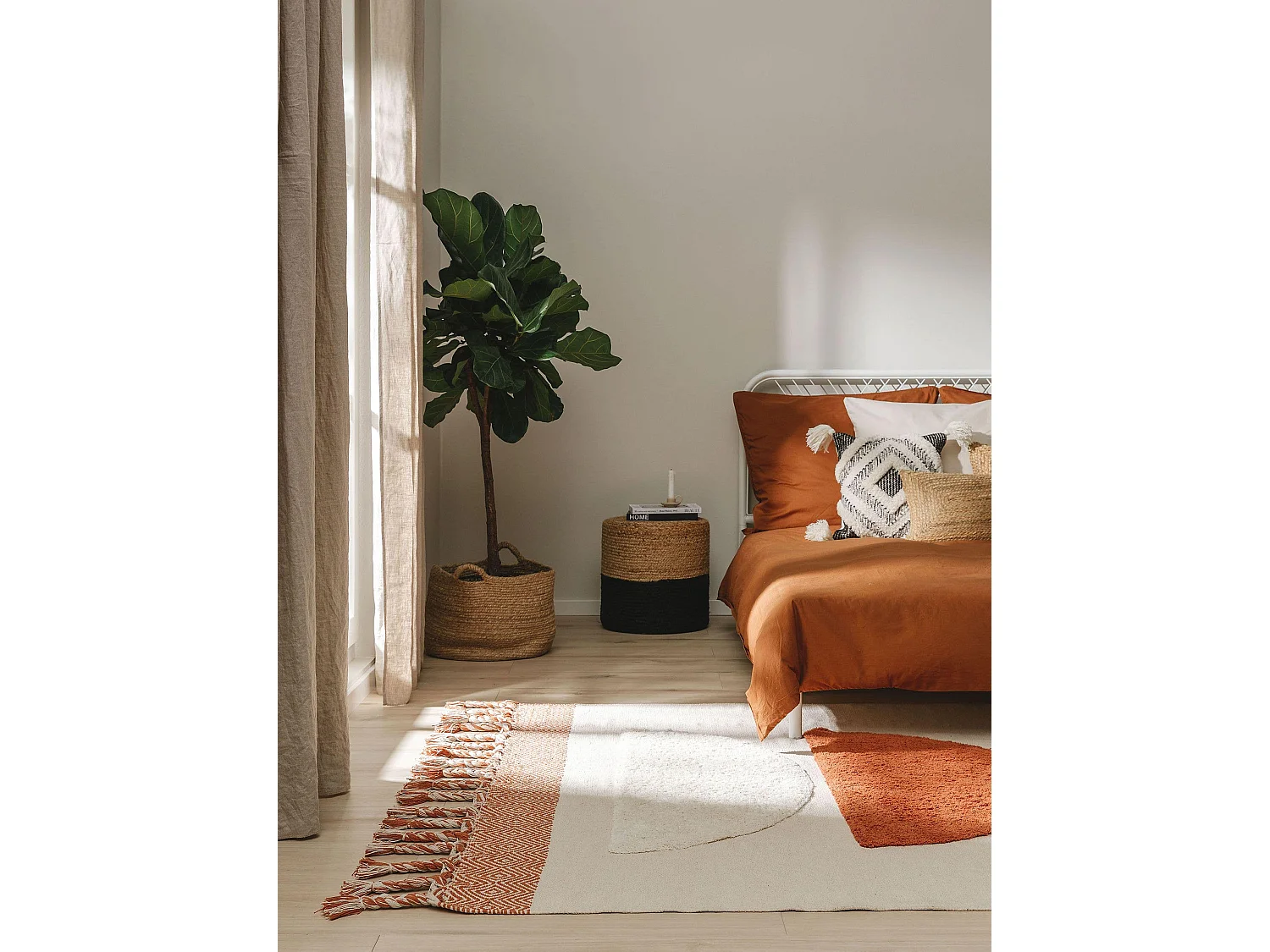 Tapis en coton Gibson Orange 200x300 cm
