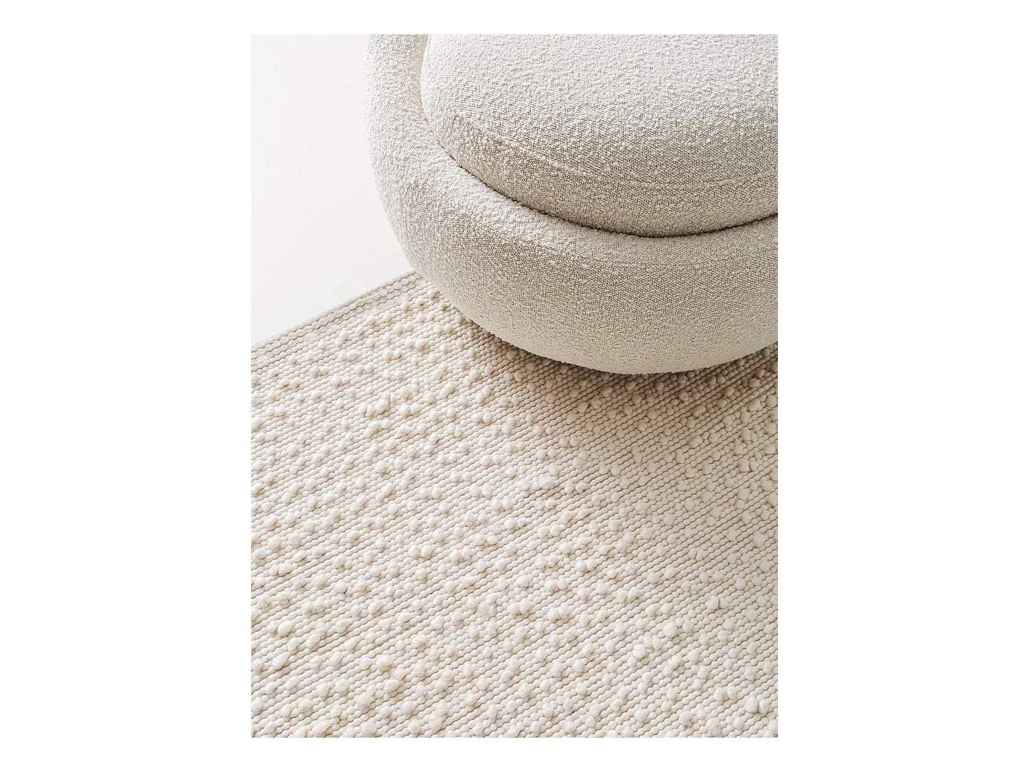 Tapis de laine Lana Crème 80x150 cm